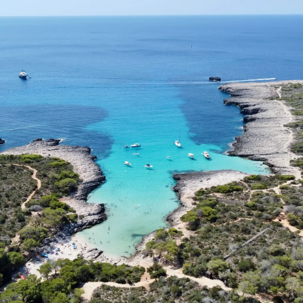 Playas de Ciutadella en barco
